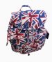 fashion union jack canvas backpack for young lady st-2438